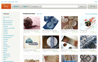 Etsy website